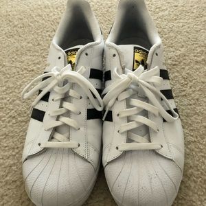 Adidas black and white shell toes